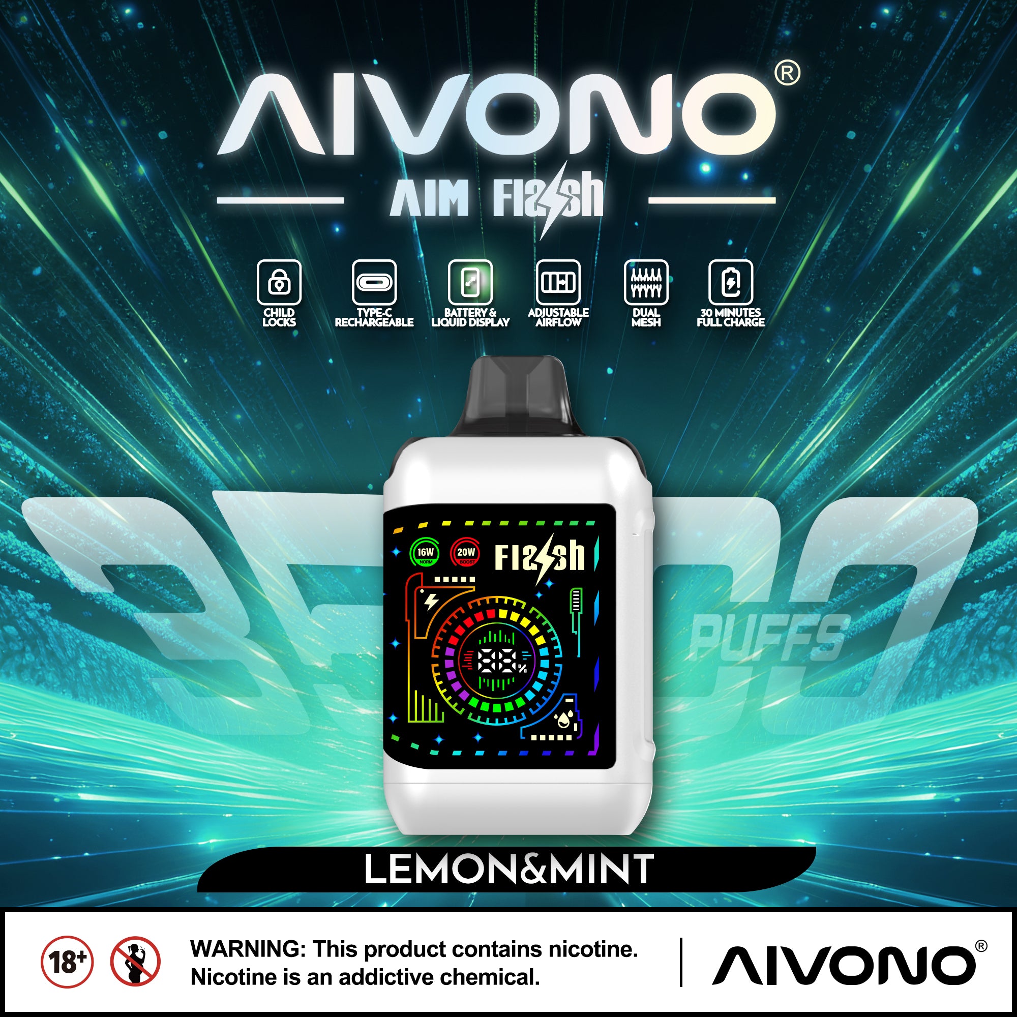 AIVONO AIM FLASH 35000 PUFFS