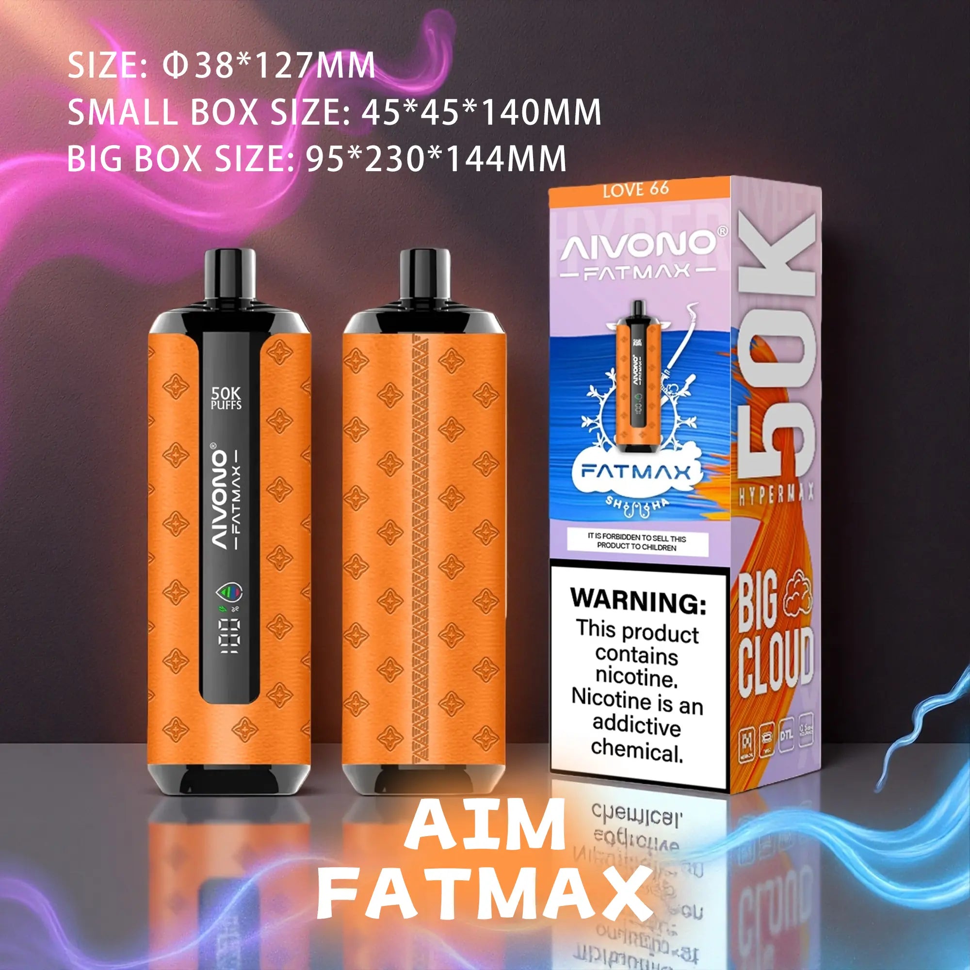 AIVONO AIM FATMAX 50000 PUFFS