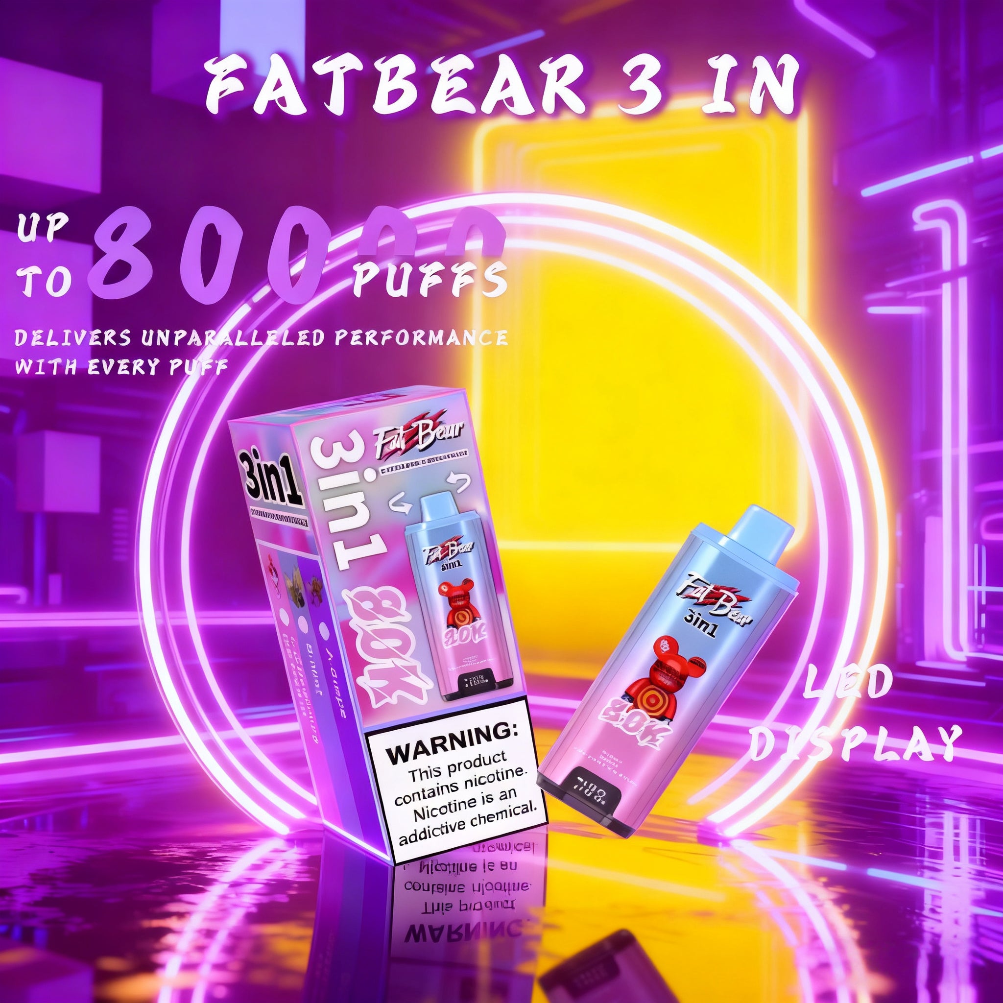 AIVONO AIM FATBEAR 80000 PUFFS 3-IN-1