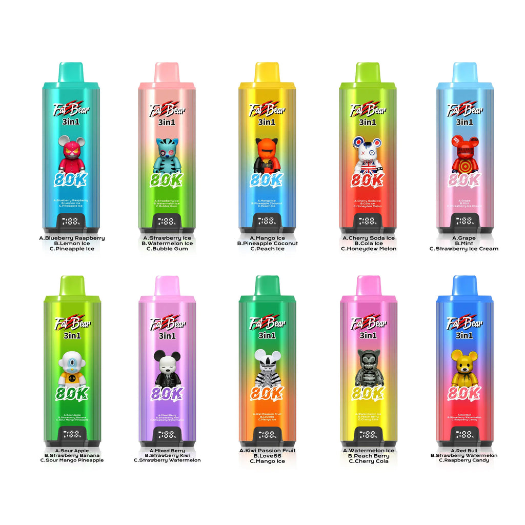 AIVONO AIM FATBEAR 80000 PUFFS 3-IN-1