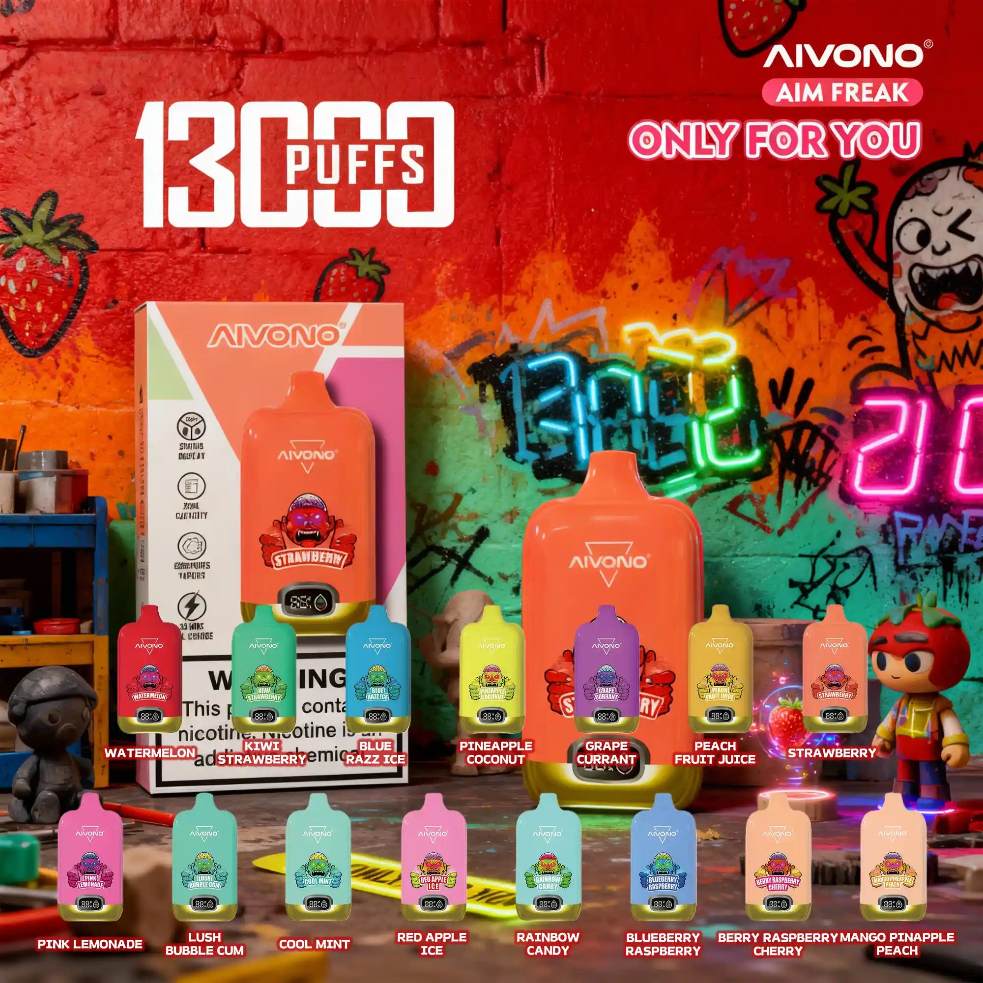 AIVONO AIM FREAK 13000 PUFFS